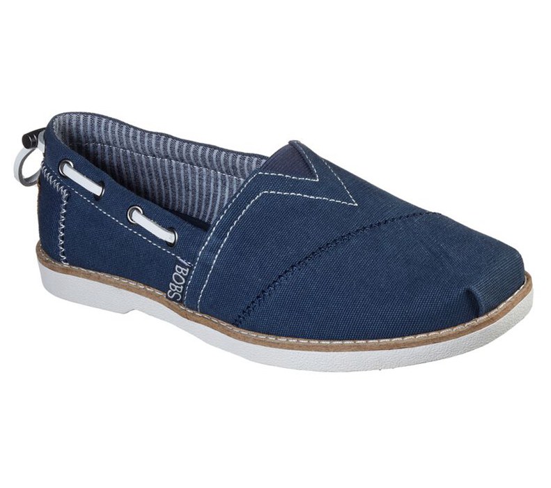 Skechers Bobs Chill Luxe - New Light - Womens Flats Shoes Navy [AU-GW1740]